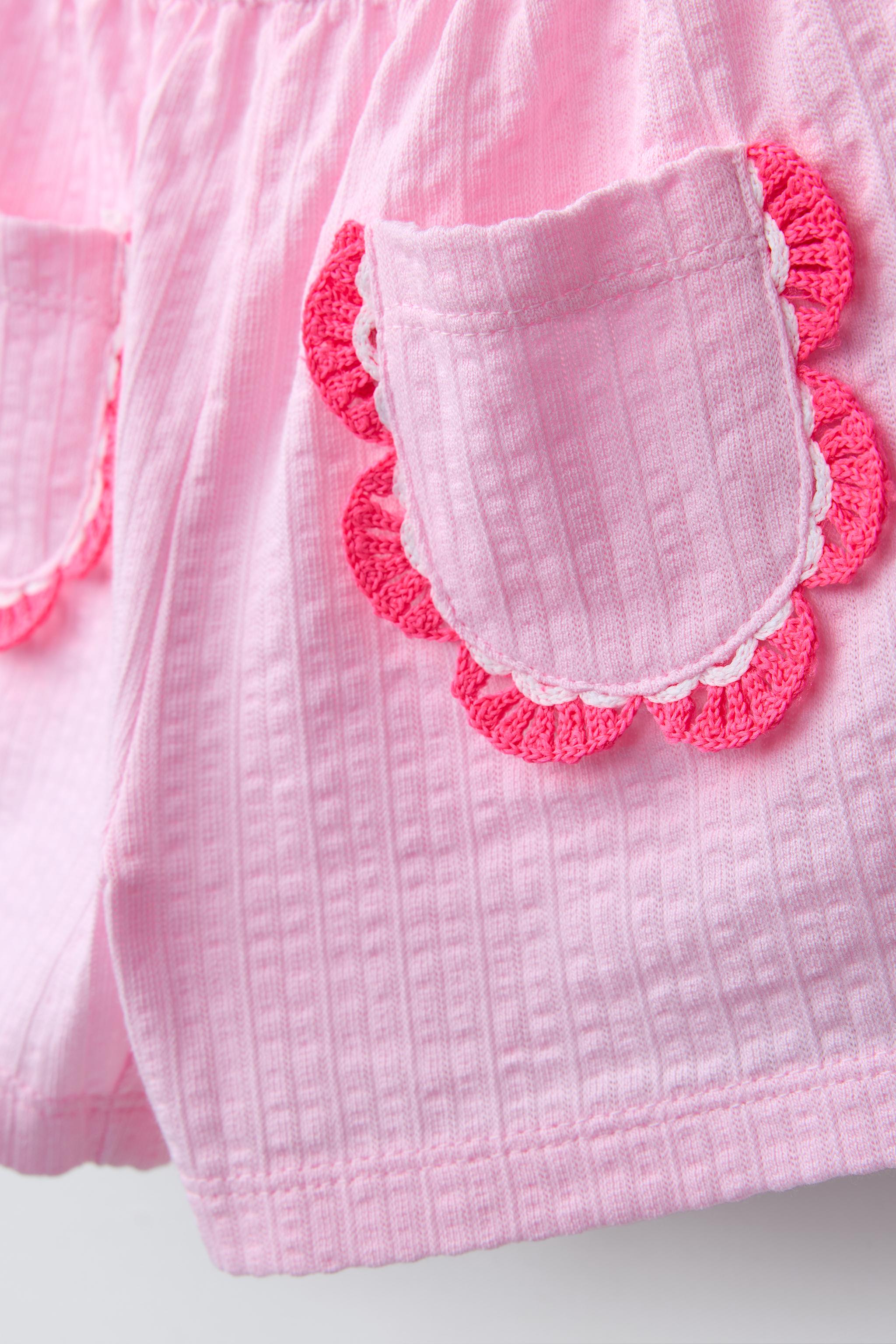 SHORT POCHES CROCHET
